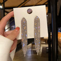 2023 New Fashion Trend Unique Design Elegant Delicate Zircon Tulip Flower Earrings High Jewelry Party Favors for Women