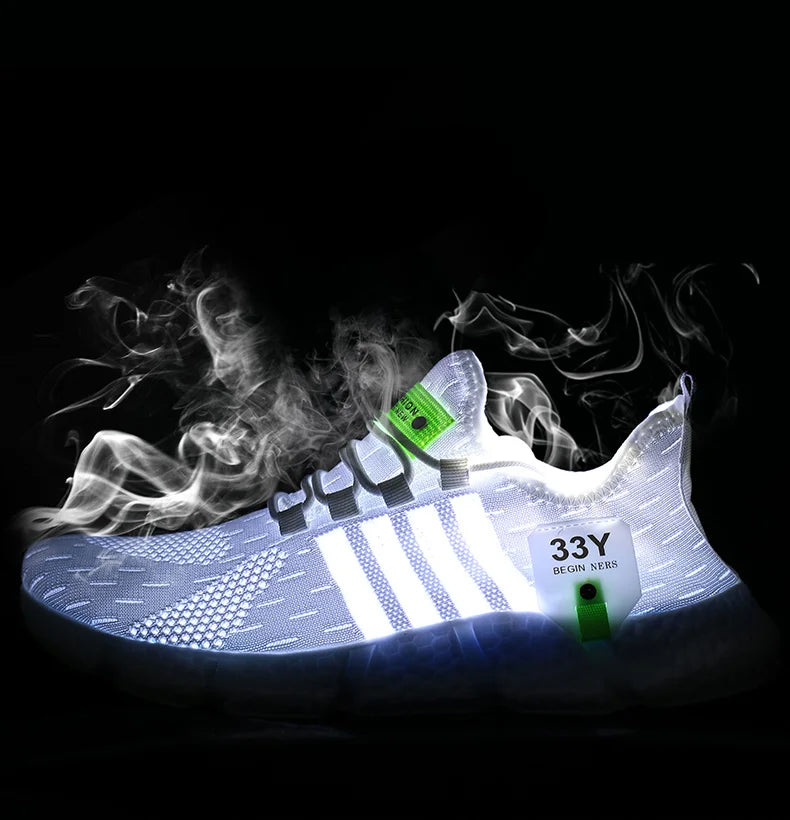 Zapatos de malla transpirable para hombre, zapatos planos ligeros a la moda para caminar, zapatillas de tenis de talla grande para hombre, zapatos deportivos