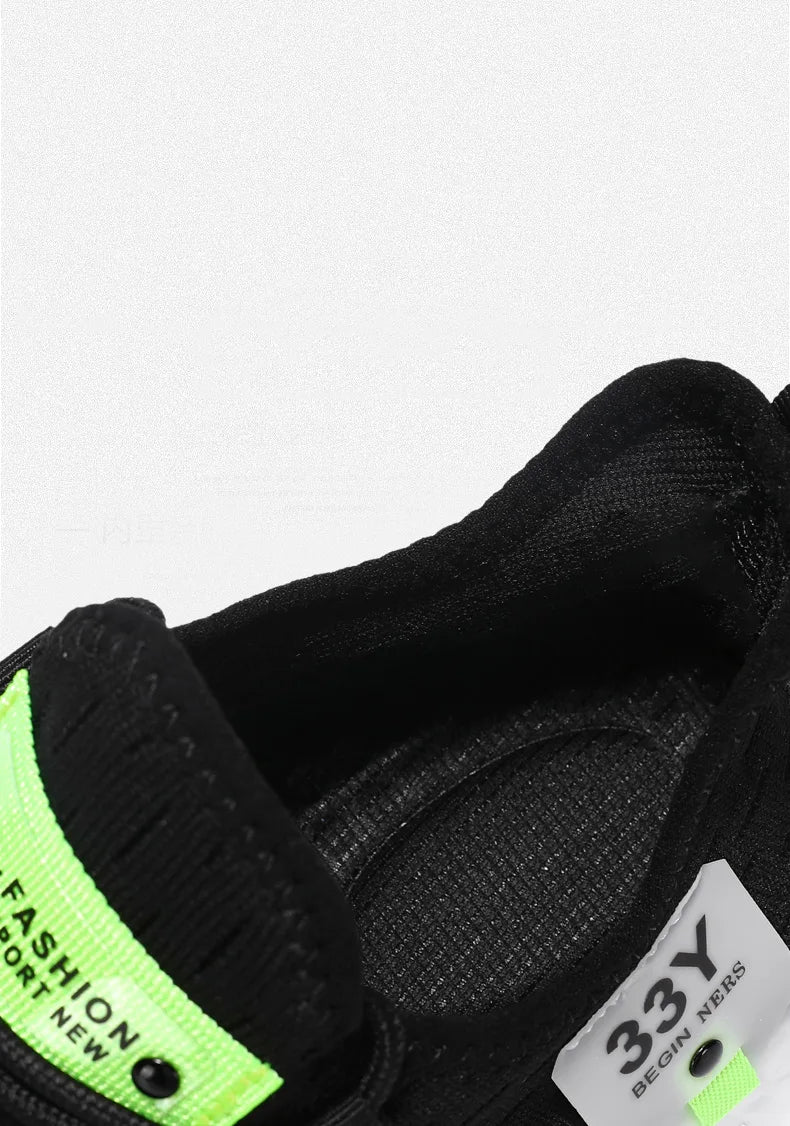 Zapatos de malla transpirable para hombre, zapatos planos ligeros a la moda para caminar, zapatillas de tenis de talla grande para hombre, zapatos deportivos