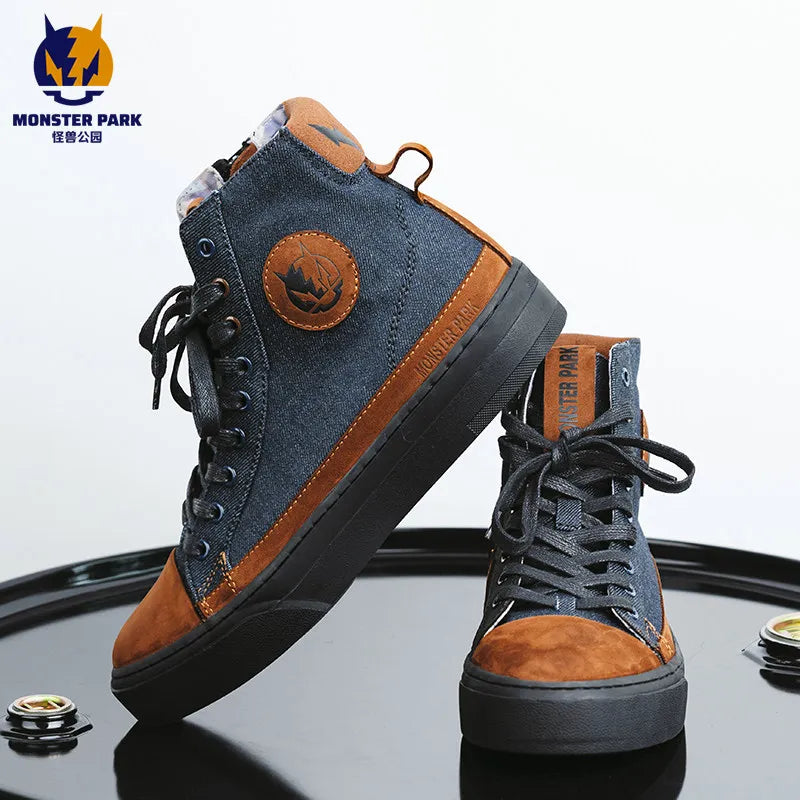 Boots for Motorcyclist Man Motorcycle Shoes Botas Moto Wear-Resistant Men's Motorcycle Shoes  Men's Motorcycle Shoes  Riding boo